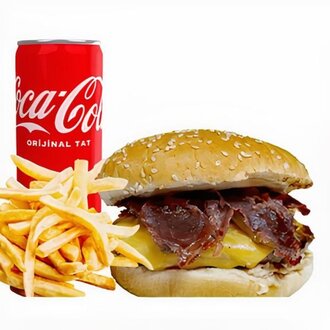 Dorf Haus Burger Menü (110 Gr.) görseli