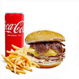Dorf Double Haus Burger Menü (220 Gr.) görseli