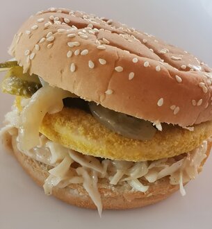 Acı Tavuk Burger görseli