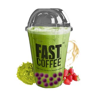 Matcha & Latte & Çilek Bubble Tea görseli