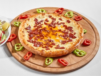 Sucuklu Kaşarlı Pide (Açık) görseli