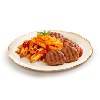 Mangalda Köfte Ve Köz Domates Soslu Penne görseli