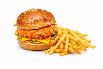 Cheddarlı Çıtır Tavuk Burger görseli