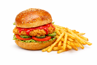 Acılı Çıtır Tavuk Burger görseli