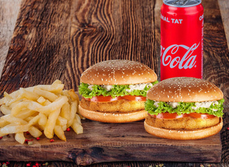 Tavuk Burger Menü [2Li] görseli