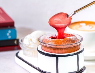 Ruby Çikolatalı Yaban Mersinli Sufle görseli