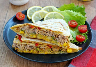 Ton Balıklı Wrap görseli