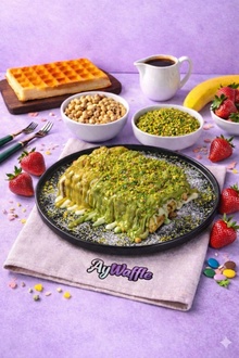 Karamel Fıstık Waffle görseli