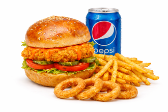 Acılı Çıtır Tavuk Burger Menü görseli