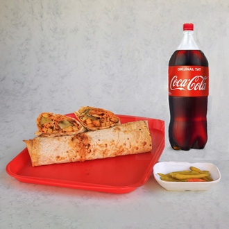 10'Lu Özel İskenderun Usulü Tavuk Döner Dürüm Menü görseli