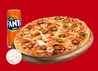 Büyük Boy Mexican Pizza Menü görseli