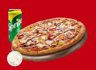 Büyük Boy Beef Steak Pizza Menü görseli