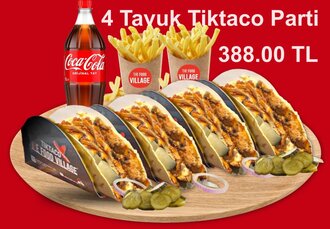 0222 - 4'Lü Tiktaco Parti (Et Döner) Menü görseli