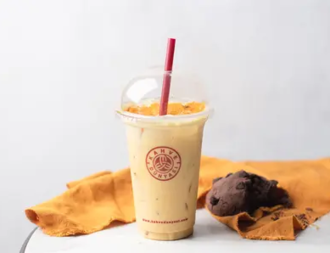 Zeredeçallı Hindistan Cevizi Sütlü Buzlu Caffe Latte Orta görseli
