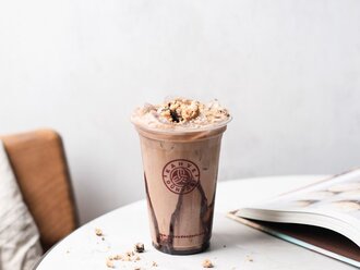 Cookieli Hindistan Cevizi Sütlü Buzlu Caffe Latte Orta görseli