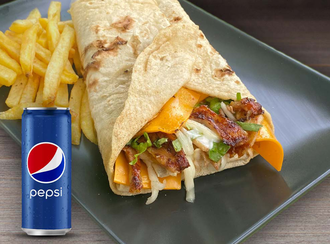 Kaşarlı Cheddarlı Tavuk Dürüm Menü görseli