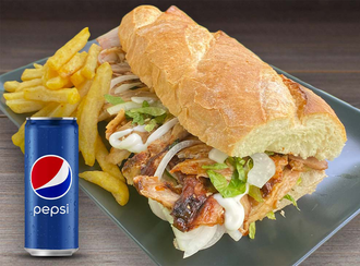 3 Çeyrek Ekmek Tavuk Döner Menü görseli