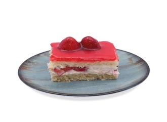 Çilekli Pasta (Dilim) görseli