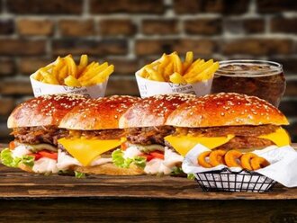 3'Lü Burger Menü görseli