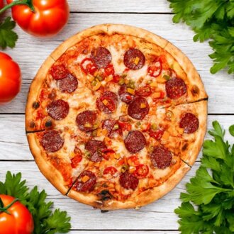 Sucuk & Kaşarlı Pizza görseli