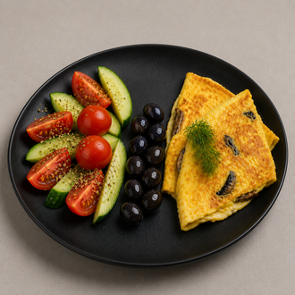 Kaşarlı Mantarlı Omlet görseli