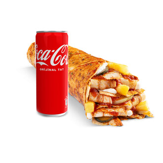 Large Tavuk Döner Dürüm Menü Fırsatı görseli