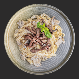 Etli Mantarlı Makarna görseli