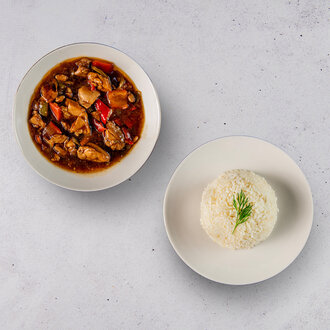 Barbekü Soslu Tavuk & Pirinç Pilavı görseli