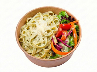 Tagliatelle Pesto Soslu Bowl görseli