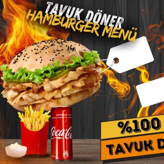 Tavuk Döner Hamburger Menü görseli