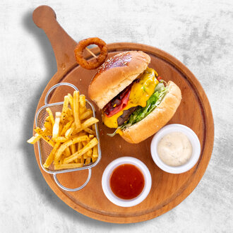 Hamburger + 1 Adet Kutu İçecek Dahil görseli