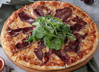Füme Kaburgalı Pizza (Orta) görseli