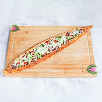 Kuşbaşılı Kaşarlı Pide (İnce Hamur) görseli