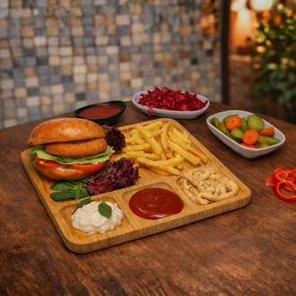 Tavuk Pane Burger görseli