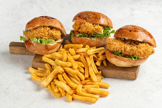 3'Lü Çıtır Burger Menü görseli