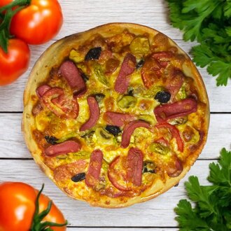 Sosisli Pizza görseli