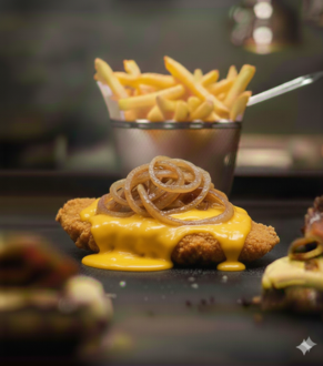 Cheddarlı Tavuk Burger görseli