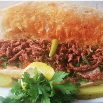 Yarım Ekmek Biftek Et Tantuni görseli