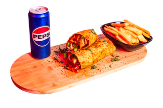 Kaşarlı Tavuk Döner Dürüm Menü 2 görseli