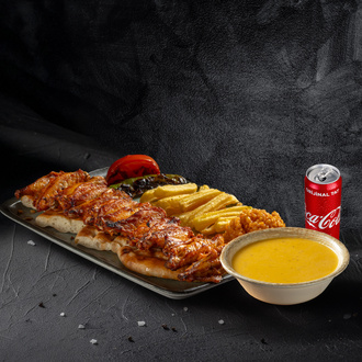 Mercimek Çorbası + Çıtır Kanat + Kutu Kola görseli