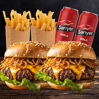 2'Li Dana Cheeseburger Menü görseli