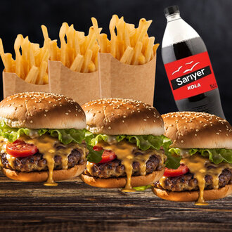 3'Lü Burger Seasons Menü görseli