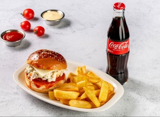 Kaşarlı Lüx Burger Menü görseli