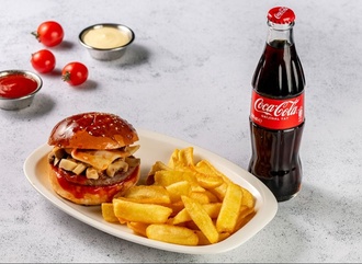 Mantarlı Cheeseburger Menü görseli