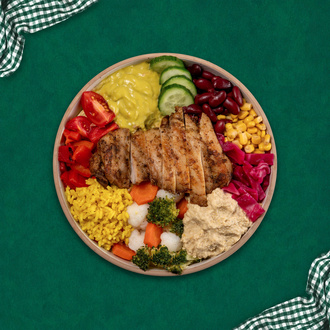 Humuslu Tavuk Pirzola Bowl görseli