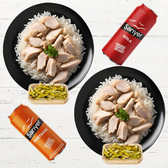 İkili Tavuklu Pilav Menü görseli