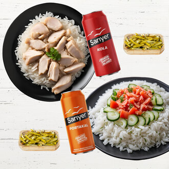 1 Tavuklu Pilav 1 Salatalı Pilav Menü görseli