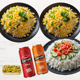 2 Mısırlı Pilav 1 Salatalı Pilav Menü görseli