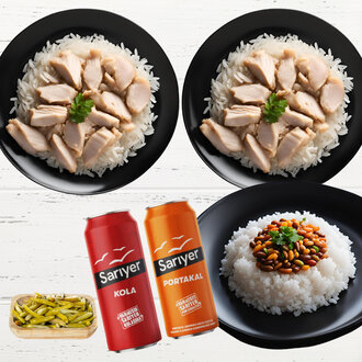 2 Tavuklu Pilav 1 Kuru Fasulyeli Pilav Menü görseli