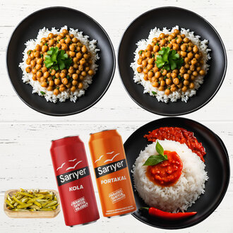 2 Nohutlu Pilav 1 Meksika Soslu Tavuklu Pilav Menü görseli